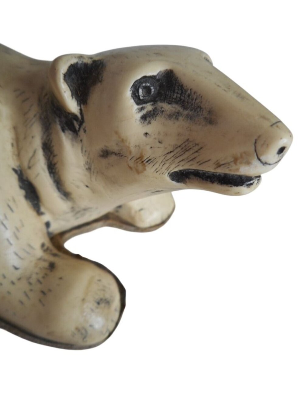 Comoy's of London faux scrimshaw polar bear Trinket box no lid Estate Find - Picture 3 of 8